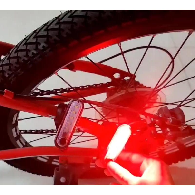 テールライト 自転車用 テールランプ USB 充電式 防水 ロードバイク サイクリング 警告灯 赤色灯 赤 白 点灯 点滅 事故防止 夜間走行 雨 暗｜kawa-e-mon｜04