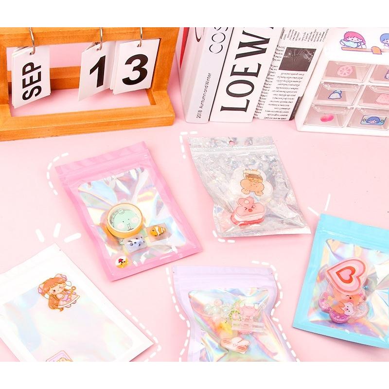 チャック付きポリ袋 10枚セット 小分け袋 小物入れ ラッピング用品