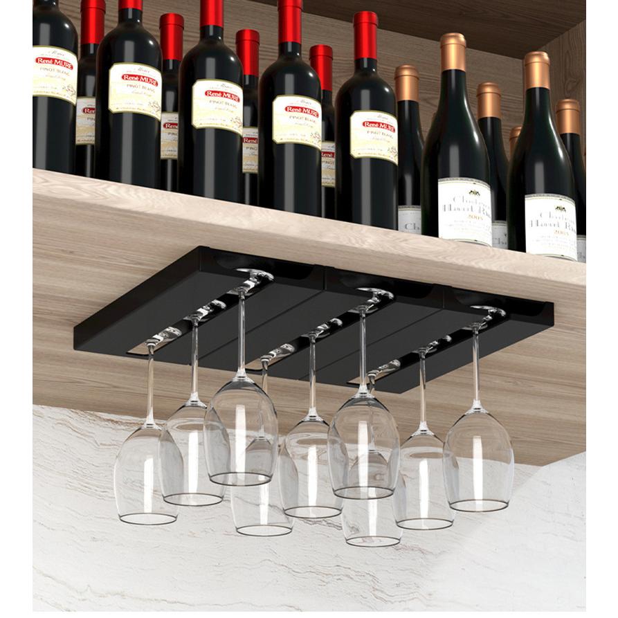 ワイングラスホルダー 吊り下げ シングル 単品 1列 1個 差し込み式