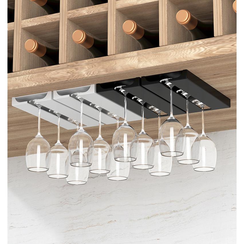 ワイングラスホルダー 吊り下げ シングル 単品 1列 1個 差し込み式