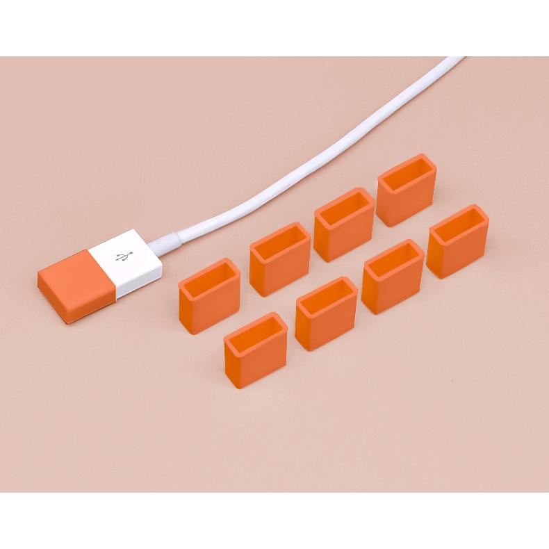 USBキャップ コネクタカバー 2個セット USBグッズ フタ 蓋 保護キャップ 保護カバー シリコン USBメモリ USBケーブル 充電ケーブル P｜kawa-e-mon｜09