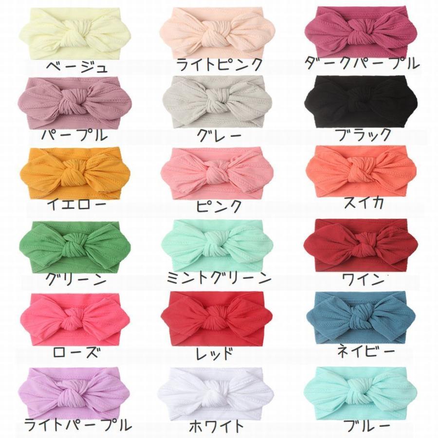 4wayリボンヘアバンドターバン　秋冬　可愛いタグ付き　ハンドメイド Three Four Time ヘアバンド リブカットソーBIGリボンターバン