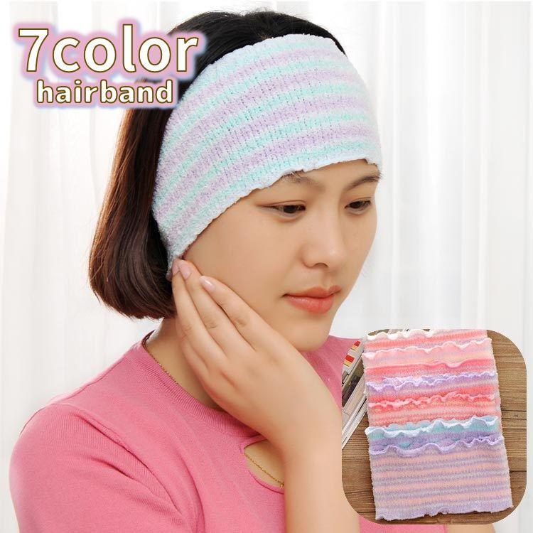 ヘアバンド 洗顔 お風呂 ヘッドバンド ヘアターバン カチューム ヘアアクセサリー レディース 女性 かわいい ボーダー 幅広 伸びる メロウフリル Zak Kawaemon 通販 Yahoo ショッピング