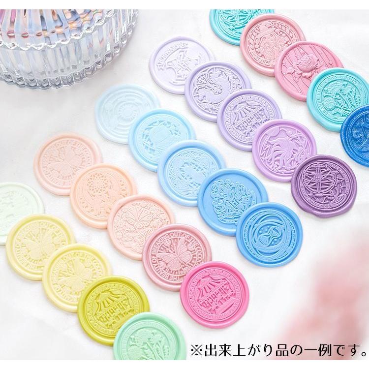 シーリングワックス 封蝋 10色 シーリングスタンプ用品 セット 約240粒