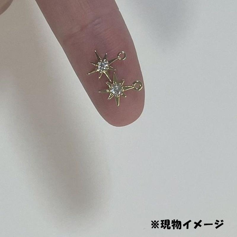 チャーム 2個セット 八芒星 オクタグラム 星 1個 アクセサリーパーツ