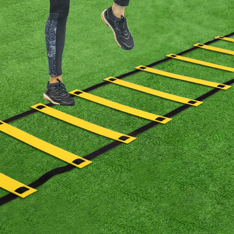 トレーニングラダー スポーツ用品 8m プレート16枚 収納袋付き 練習
