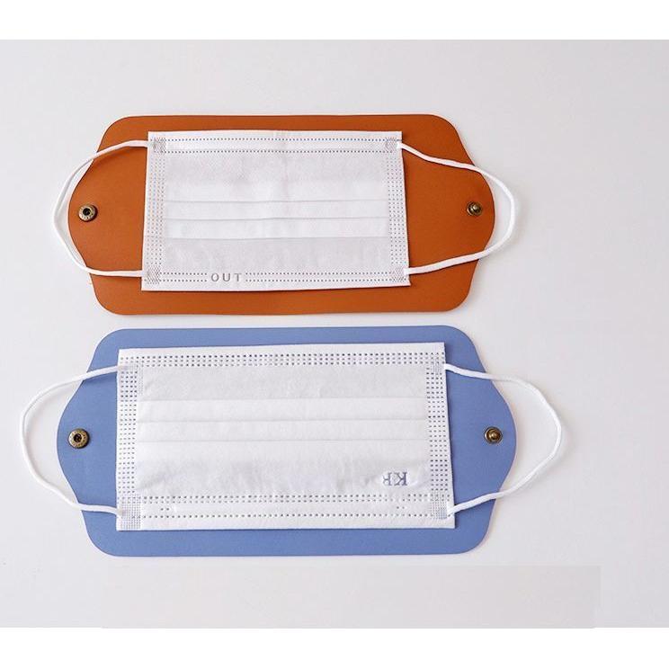 マスクケース マスク収納 携帯用 持ち運び 通勤 通学 マスク入れ 収納ケース 保管 外出 お出かけ おしゃれ かわいい 上品 スナップボタン仕様 高｜kawa-e-mon｜08
