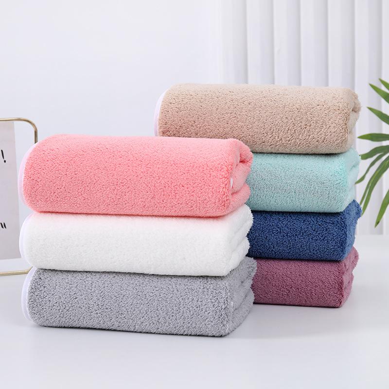 フェイスタオル コーラルフリース 厚手 ふわふわ 柔らかい 吸水 顔拭き