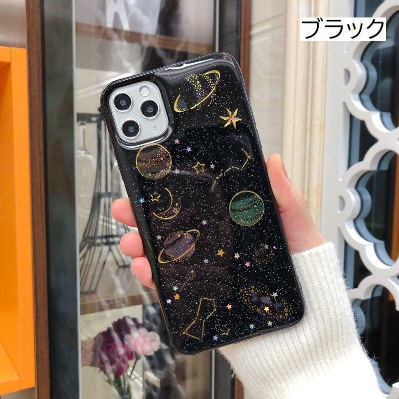 iPhone用透明シリコンケース 星型ラメ入り iPhoneケース カバー スマホケース スマホ用品 透明 クリアケース