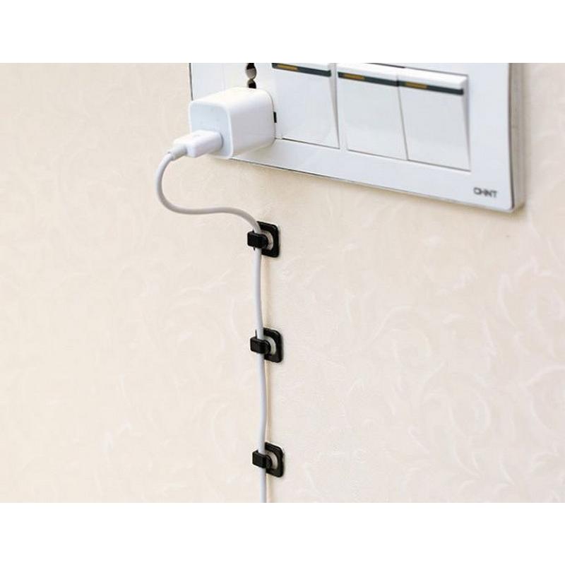 ケーブルホルダー 18個セット コードホルダー 固定 オフィス用品 整理