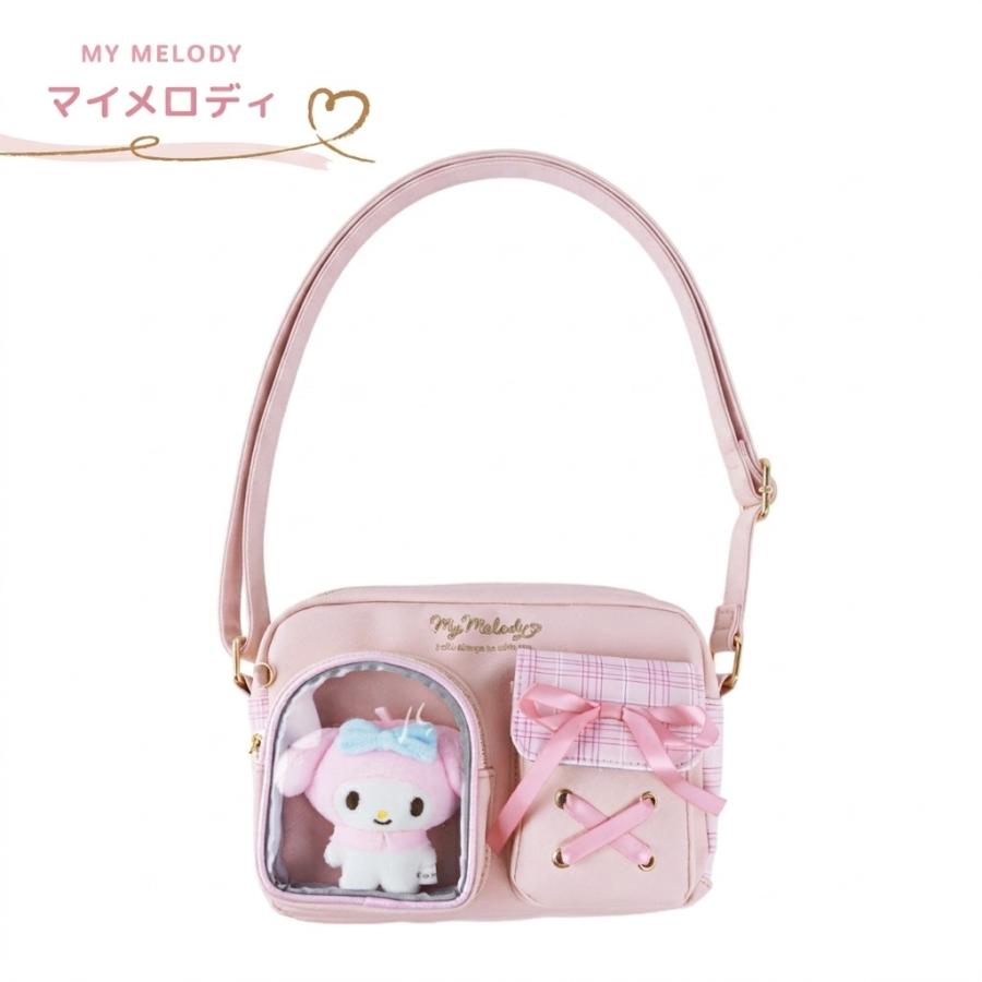 サンリオキャラクターズ ぬいぐるみ付ショルダーバッグ シナモロール