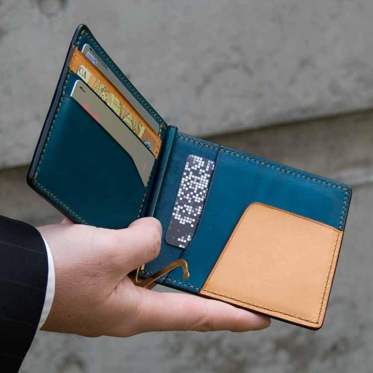 マネークリップ メンズ 小銭入れ付き レザー 財布 革 札入れ 二つ折り財布 使いやすい 本革 カードケース 薄型 おしゃれ 人気 プレゼント 包装無料 送料無料|kawa-ee|10