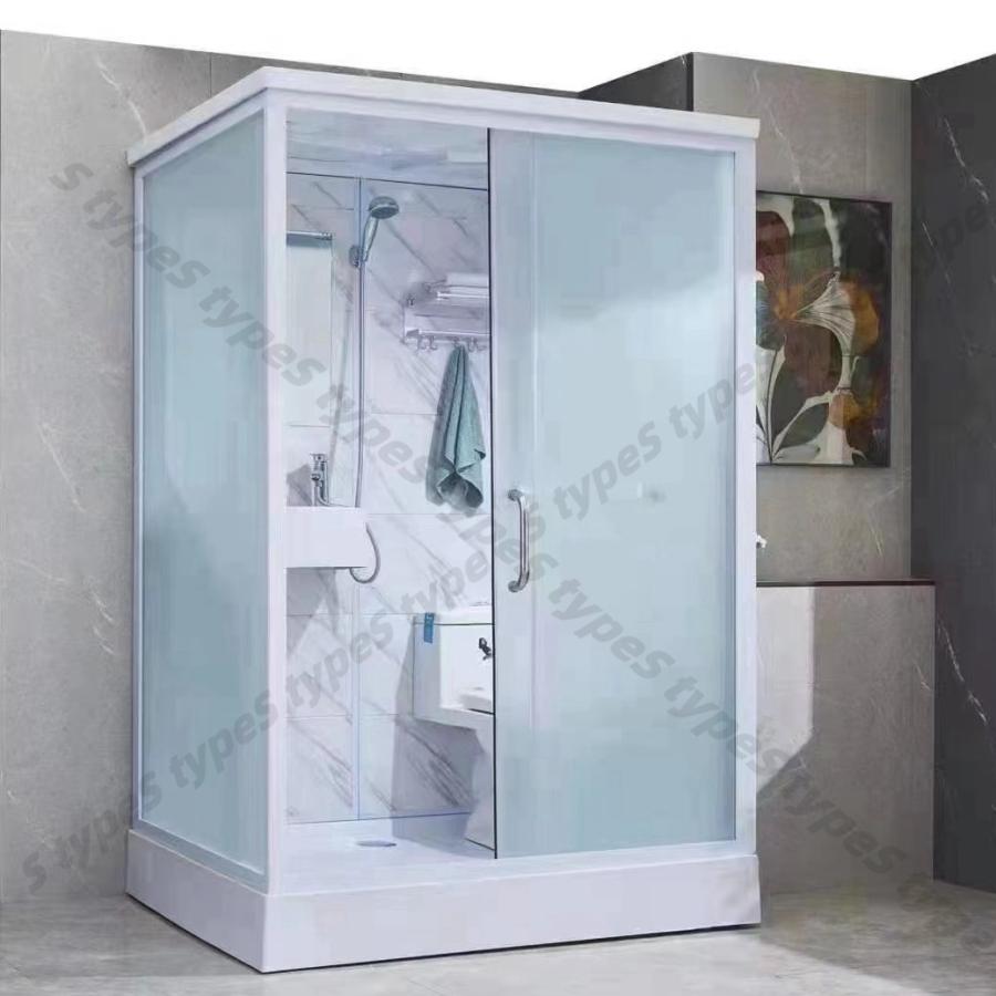 簡易浴室 トイレセット 簡易シャワー室 シャワーヘッド/ドア/ガラス