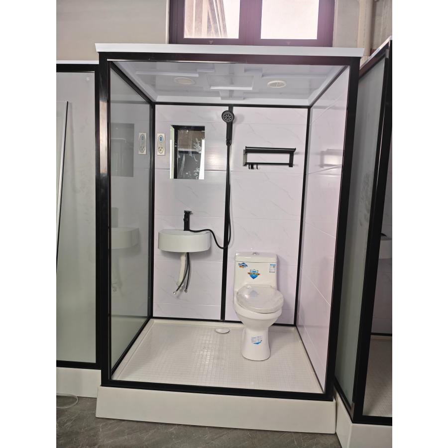 簡易浴室 トイレセット 簡易シャワー室 シャワーヘッド/ドア/ガラス