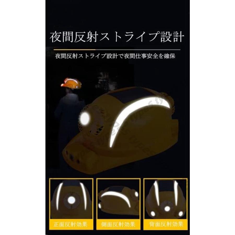【新品 未使用品】乾燥ファン付き ヘルメットスタンド ライトアップLED照明有り 熱中症対策 安全帽 ヘルメット 4つファン付き ソーラー充電 LED照明