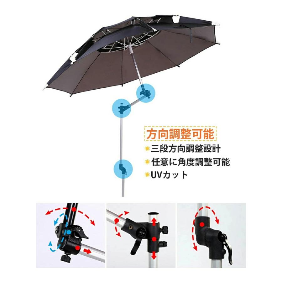 傘 釣り用傘 フィッシングパラソル UVカット 日除け 撥水加工 庭傘