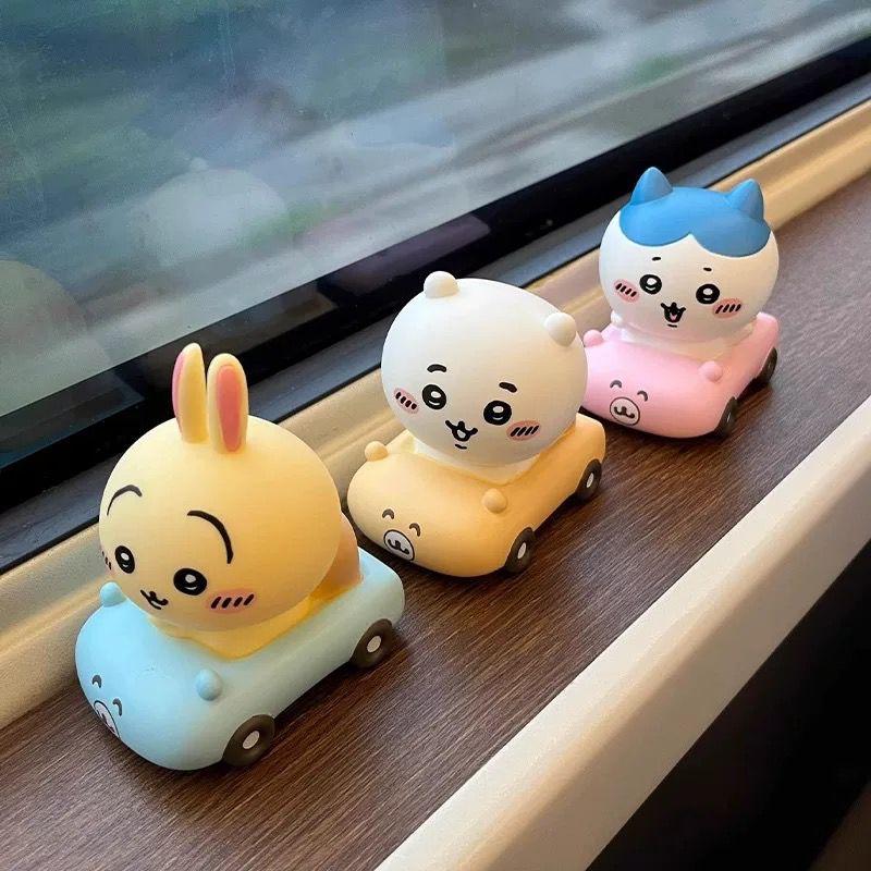 3個セット ちいかわ 置物 車 飾り 車の飾り物 車内 装飾 うさぎ