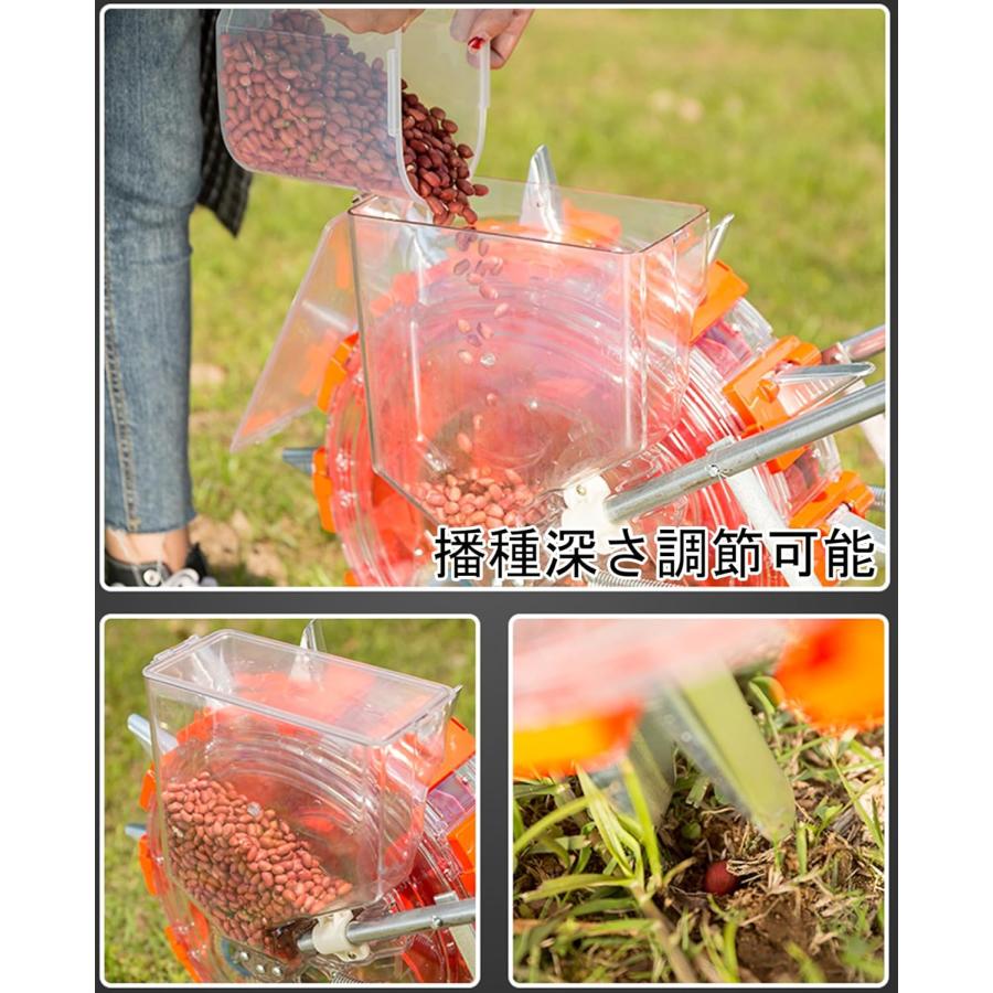 農業種子ディスペンサー種まき機 手動種まき機 野菜播種機 肥料手動