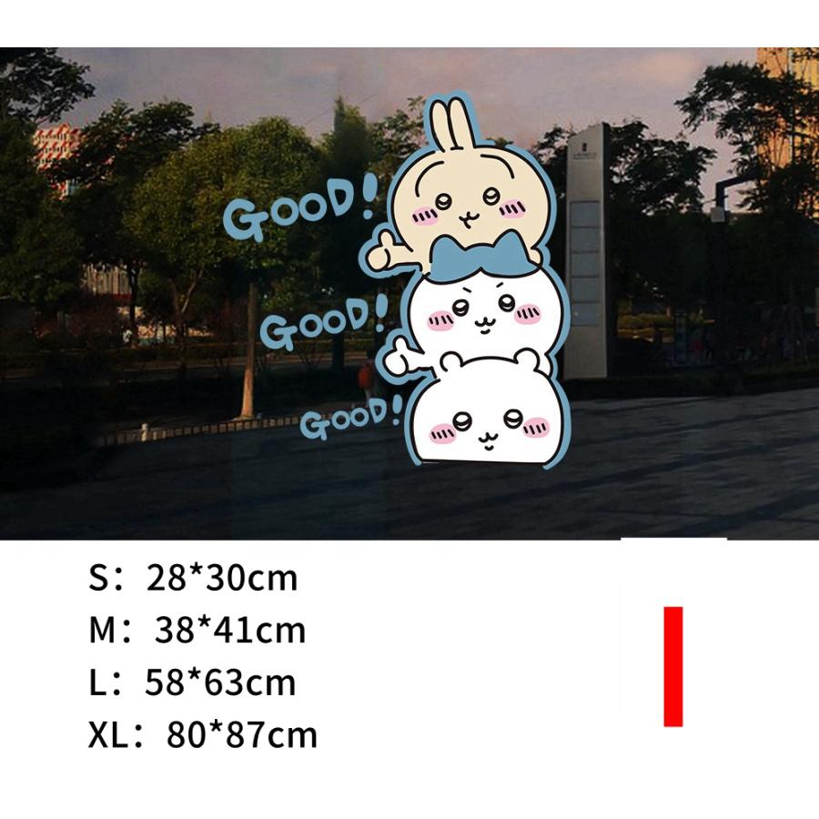 ちいかわ ステッカー 窓 静電吸着 飾り カフェ 店 ウォールステッカー