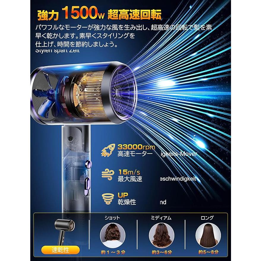 ヘアドライヤー 新品　大風量 軽量 速乾 マイナスイオン 1300W ハイパワー 楽天市場】【クーポン利用で2580円！GW応援！】ドライヤー 速乾 大風量