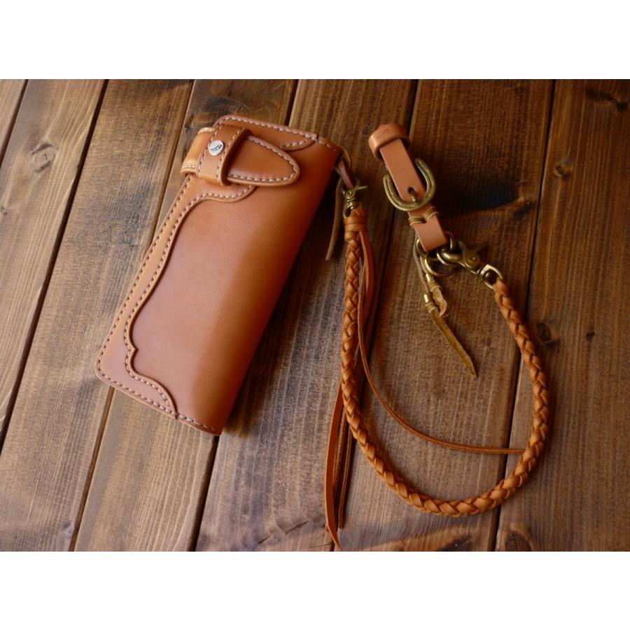 サドルレザー ウエスタンスタイルロングウォレット （ナチュラル