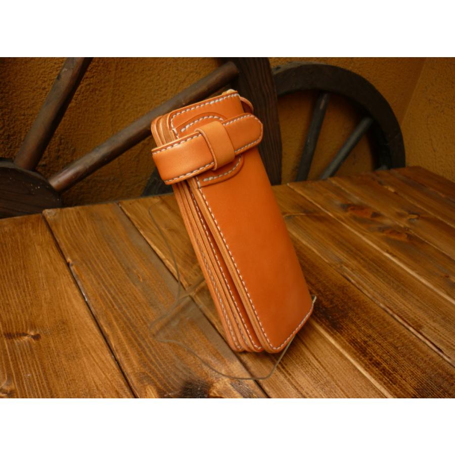 サドルレザーロングウォレット　（ ホースシューロック−Type２ ) ＜ナチュラル＞の画像
