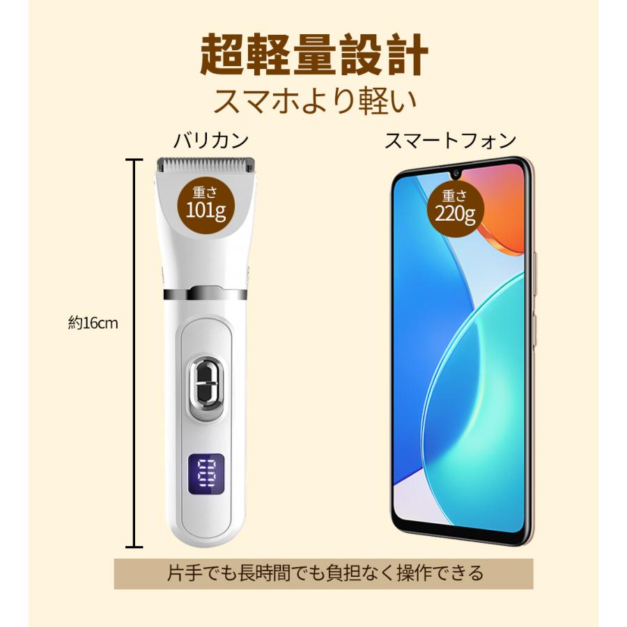 ペットバリカン 犬用 バリカン 猫 4in1 コードレス 静音 軽量 充電式