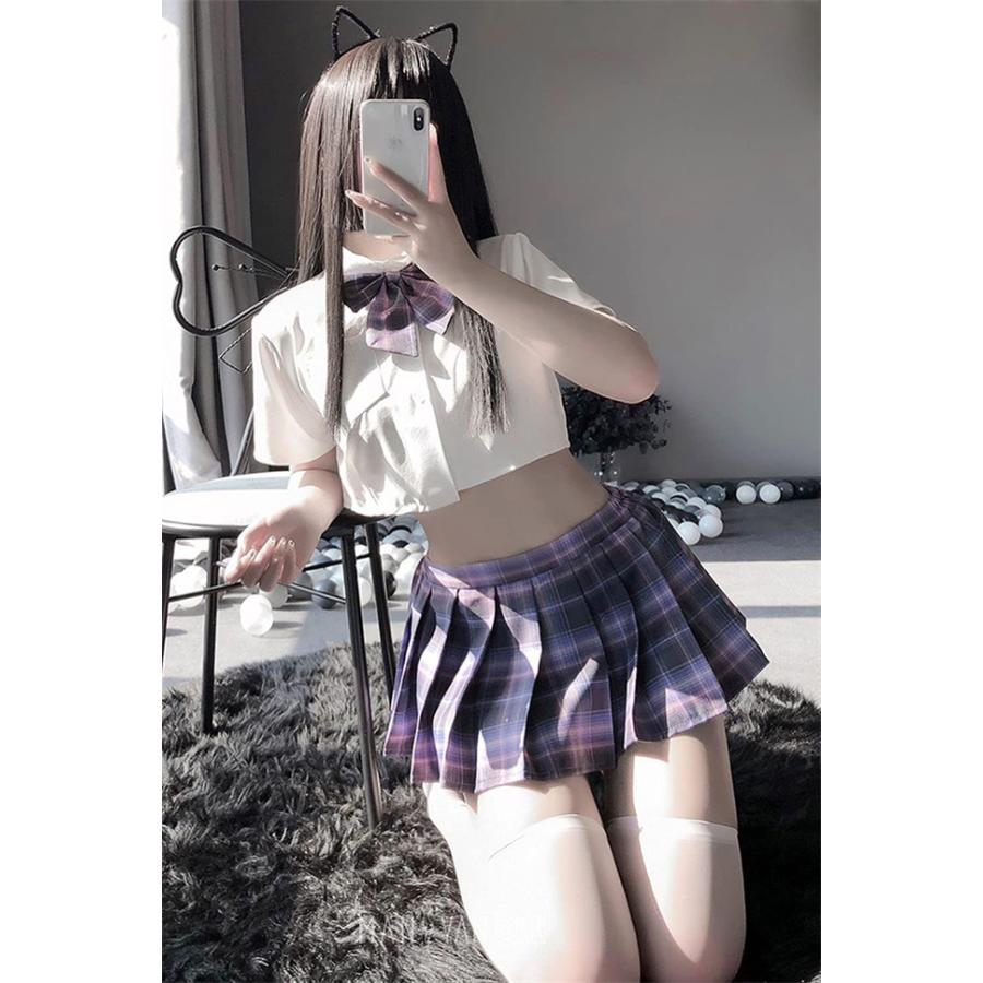 チマチョゴリエロ セーラー服 セクシー コスプレ エロ 過激 エッチ な えろい ランジェリー 下着 へそ出し 半袖 海軍風 JK 制服誘惑 かわいい レディース 女性  仮装 衣装 : 川場商店 - 通販 - Yahoo!ショッピング