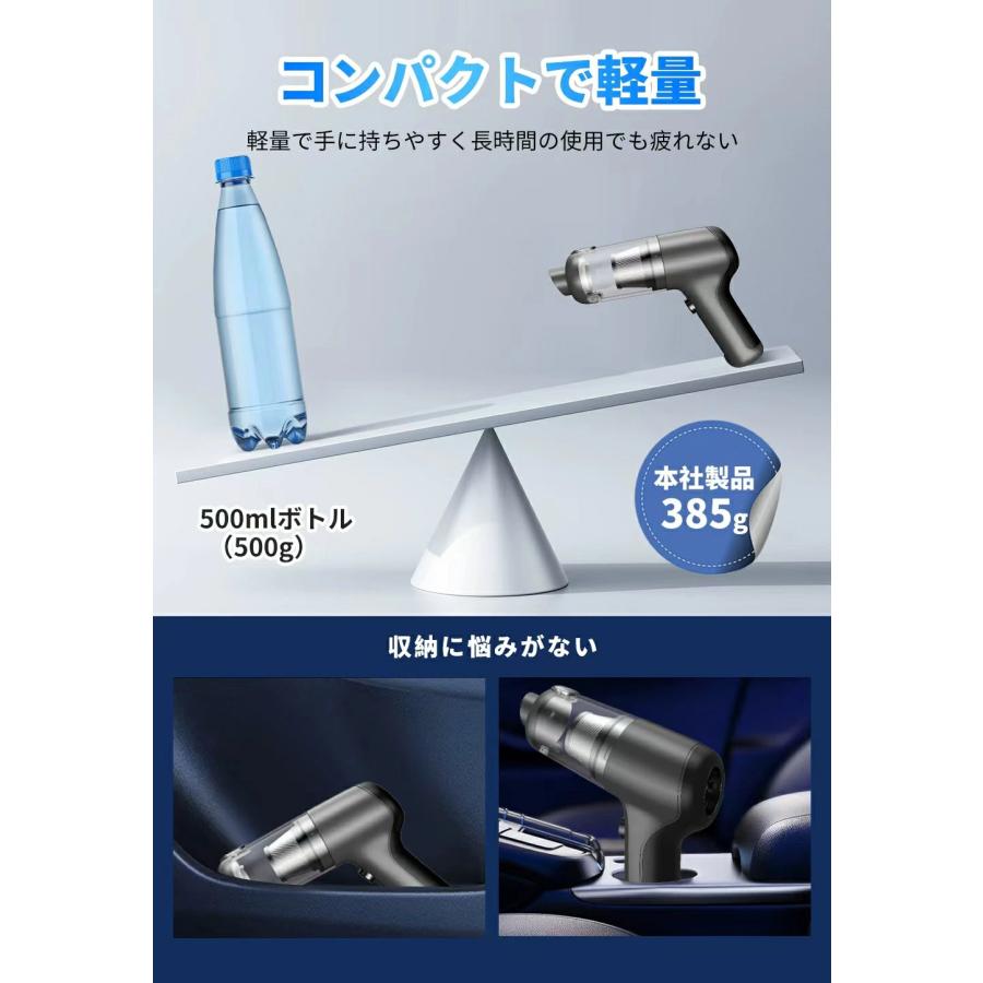 ハンディクリーナー 車用掃除機 コードレス 掃除機 車用 家庭用 強力