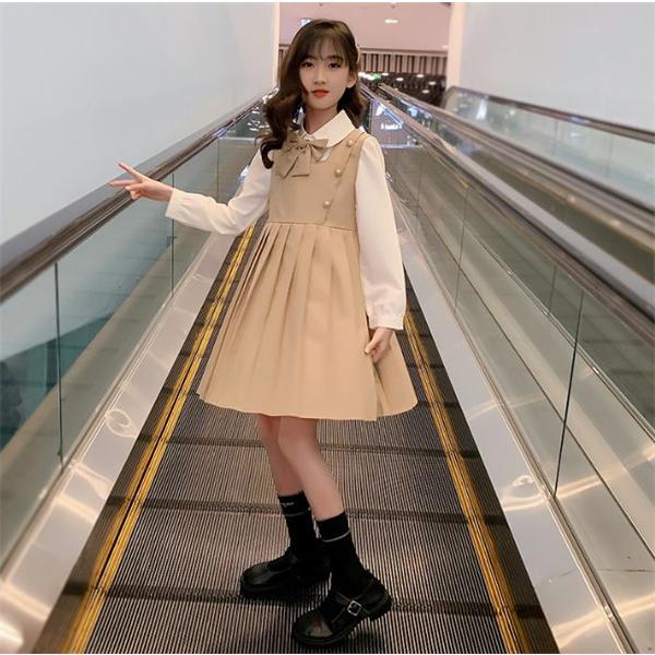 ワンピース 小学生 女の子 スーツ jk 制服 子供 キッズ シャツ 子供服