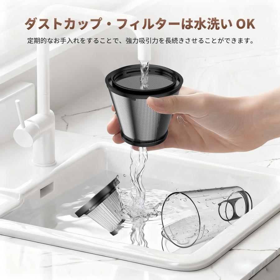掃除機 コードレス掃除機 25000pa スティッククリーナー ハンディ