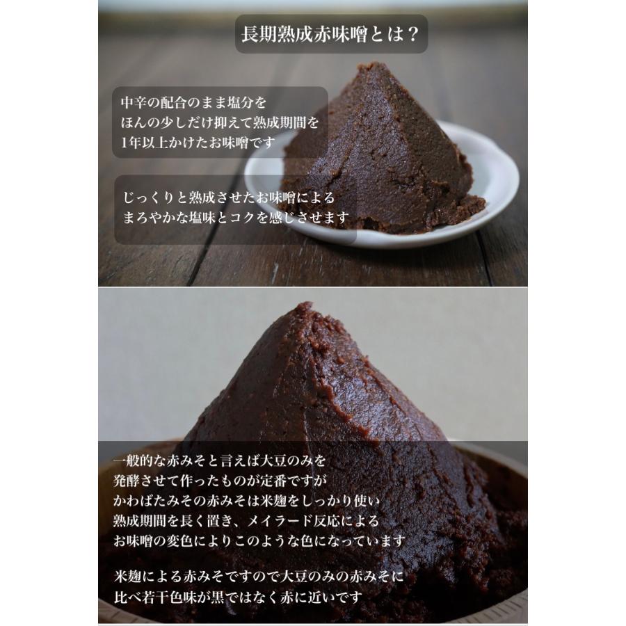 2種の生味噌 無添加の赤味噌と白味噌 1kg 熟成赤味噌500g 減塩白味噌500g お味噌 味噌 無添加  国産大豆 非加熱の無添加の味噌 国産大豆100%｜kawabatamiso｜15