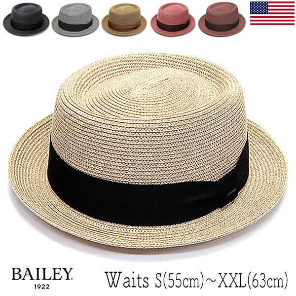 ポークパイハット Bailey ベイリー WAITS ウェイツ ハット メンズ 春夏 大きいサイズ対応 小さいサイズ対応 26SS