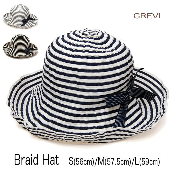 帽子 イタリア”GREVI グレヴィ ”リボン付きブレードハット メール便対応可｜kawabuchihats