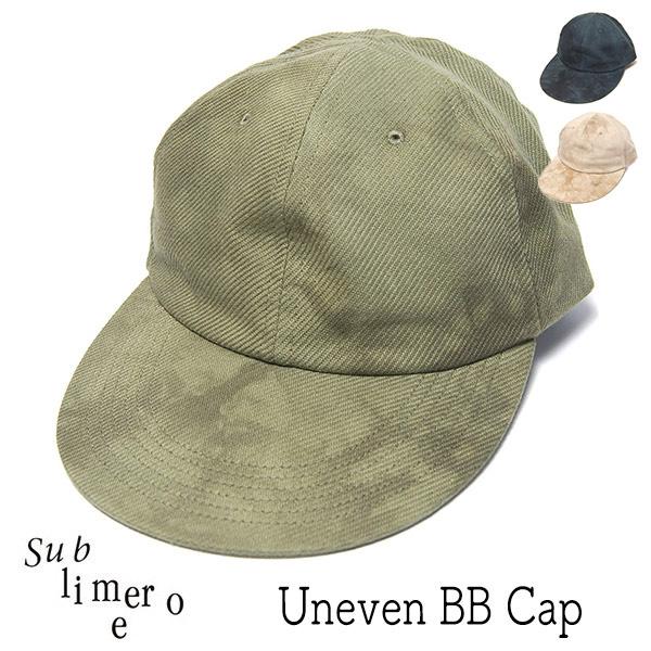 帽子 ムラ染コットンキャップ SUBLIME サブライム  Uneven BB Cap ユニセックス 春秋冬 メール便対応可  大きいサイズの帽子 25AWS | SUBLIME