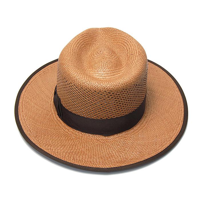 帽子 STETSON (ステットソン) つば広パナマ中折れ帽 FLAT WHIPPET ウィペット ハット メンズ 春夏 ストローハット パナマハット｜kawabuchihats｜06