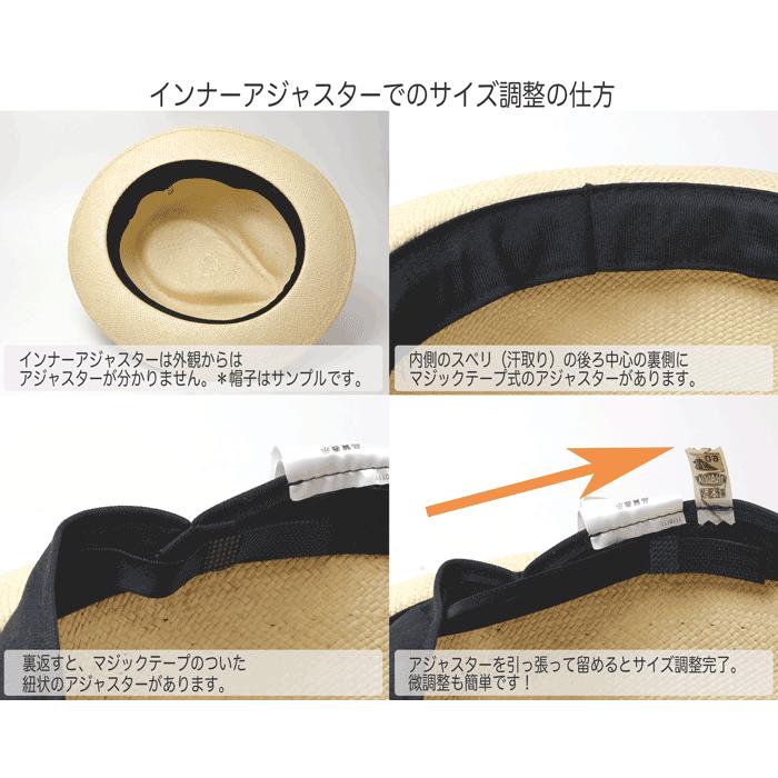 STETSON 帽子 (ステットソン) つば広パナマ中折れ帽 FLAT