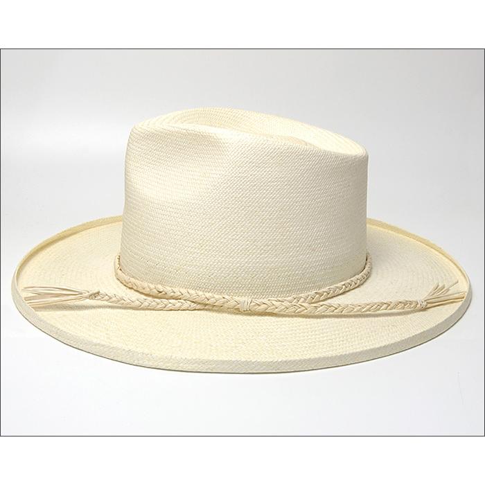 ステットソン パナマハット ストローハット 中折れ 麦わら帽子 80s