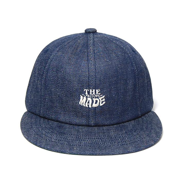 帽子 デニムキャップ THE FACTORY MADE ザファクトリーメイド DENIM 8PANEL FLAT VISOR CAP オールシーズン メンズ ユニセックス｜kawabuchihats｜04