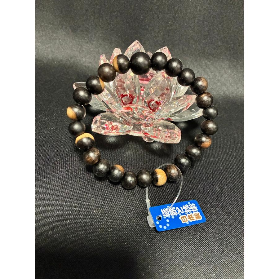 希少「黒柿/共仕立/10mm/8mm」/山田念珠堂 大阪/腕輪念珠/ブレスレット