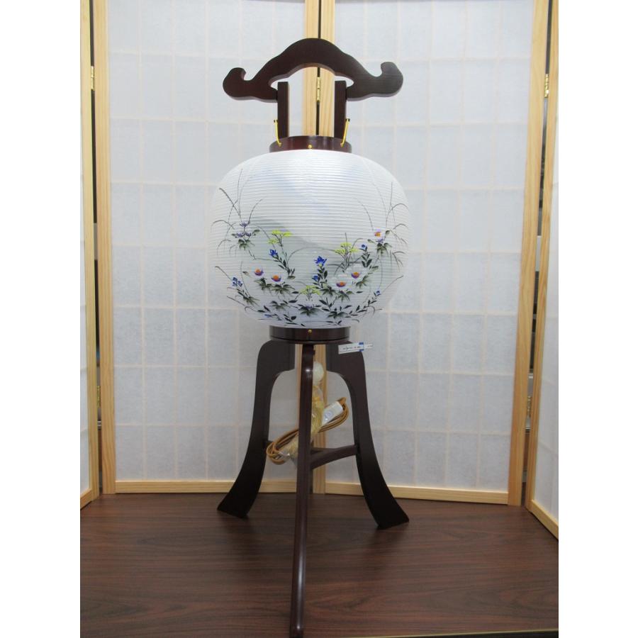 盆提灯「岐阜提灯/楽々行灯/桜調/11号/芙蓉山水/絹二重絵/1個 盆提灯「岐阜提灯/楽々行灯/桜調/11号/芙蓉山水/絹二重絵/1個