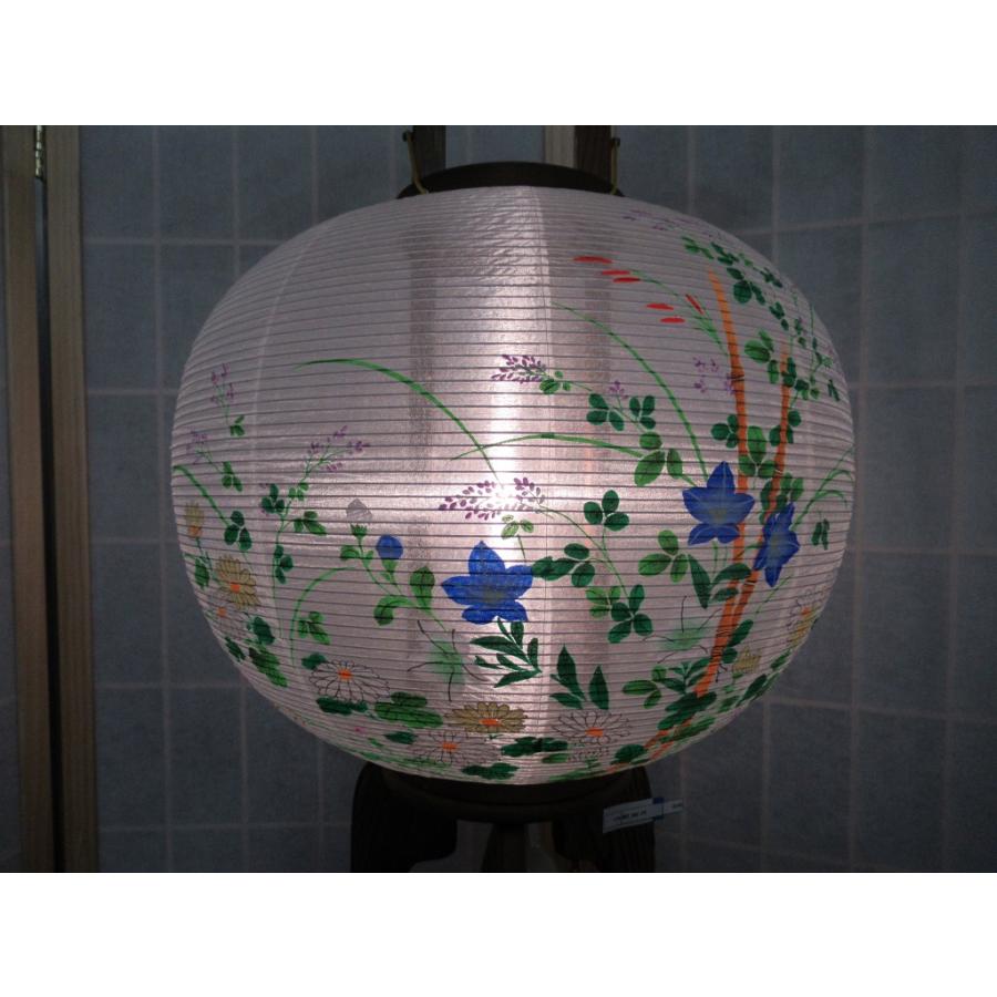 盆提灯「岐阜提灯/焼杉/12号/桔梗/絹一重絵/1個」伝統的工芸品 盆提灯「岐阜提灯/焼杉/12号/桔梗/絹一重絵/1個」伝統的工芸品