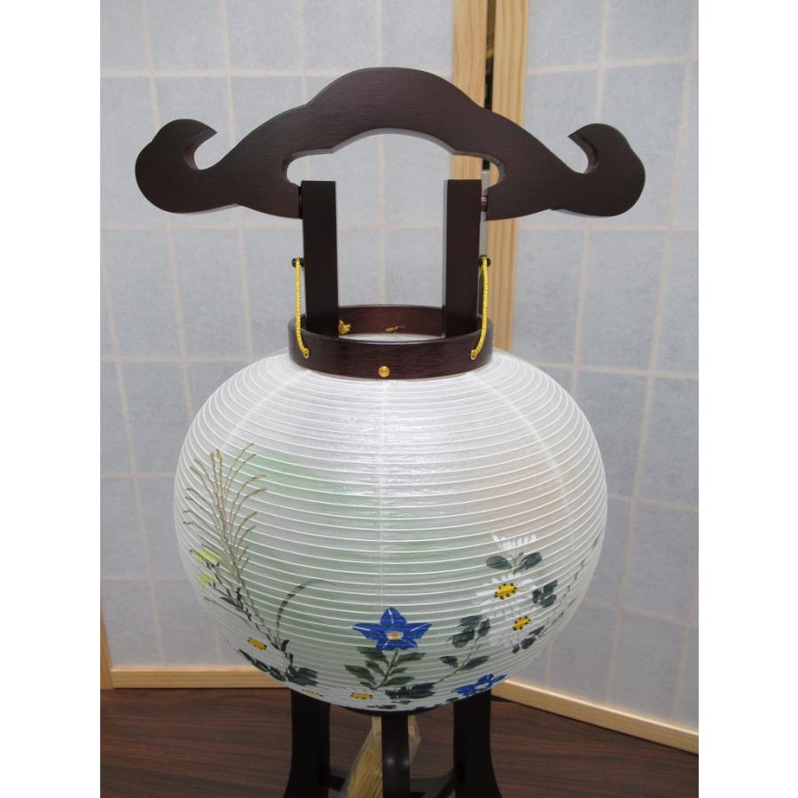 盆提灯「岐阜提灯/本桜/ヤマザクラ材/8号/菊山水/絹二重絵/1個 盆提灯「岐阜提灯/本桜/ヤマザクラ材/8号/菊山水/絹二重絵/1個
