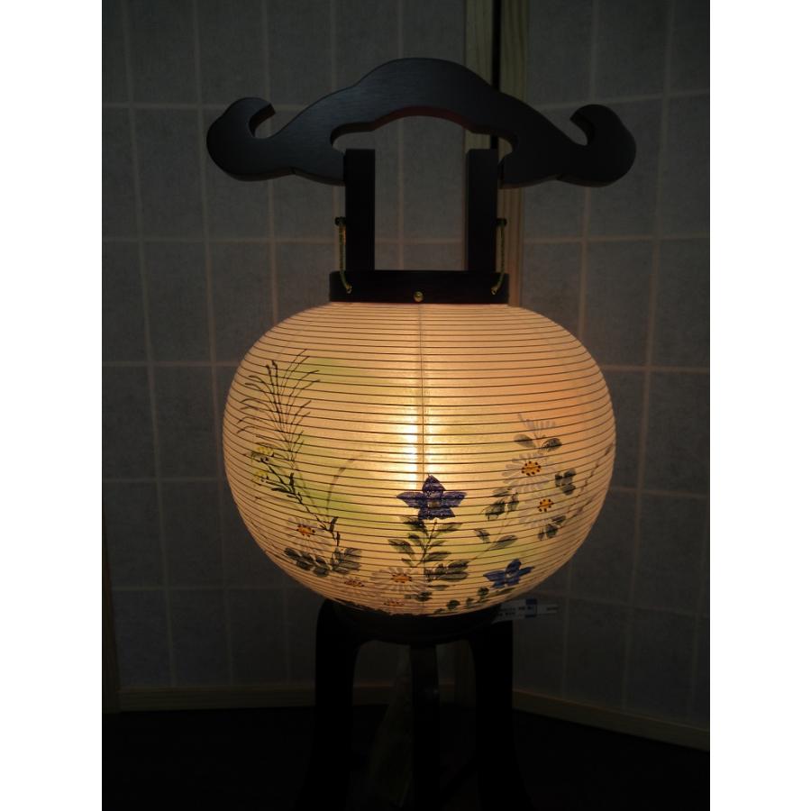 盆提灯「岐阜提灯/本桜/ヤマザクラ材/8号/菊山水/絹二重絵/1個 盆提灯「岐阜提灯/本桜/ヤマザクラ材/8号/菊山水/絹二重絵/1個