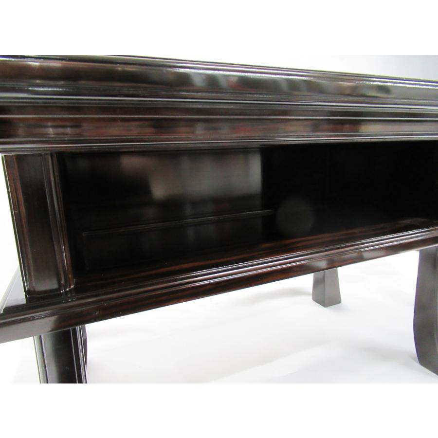 川本仏壇店】「総無垢 黒檀製 漆塗 経机 巾54.5cm/18号」天然木 川本仏壇店】「総無垢 黒檀製 漆塗 経机 巾54.5cm/18号」天然木