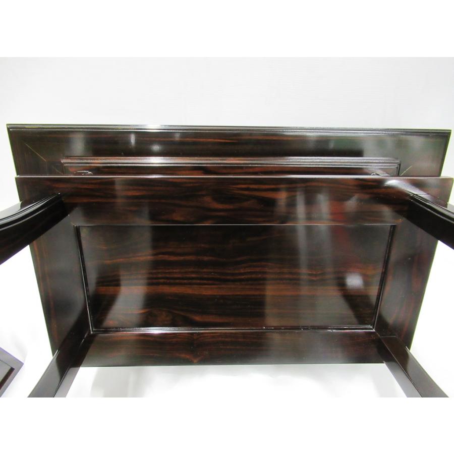川本仏壇店】「総無垢 黒檀製 漆塗 経机 巾54.5cm/18号」天然木 川本仏壇店】「総無垢 黒檀製 漆塗 経机 巾54.5cm/18号」天然木