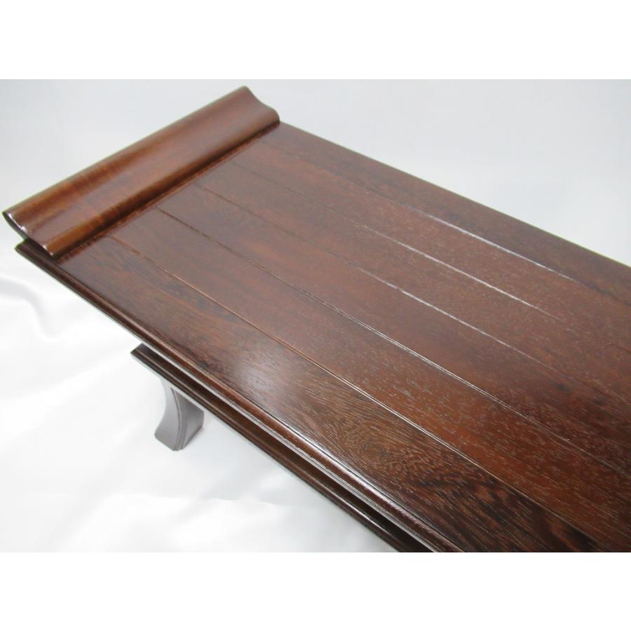 川本仏壇店】「総無垢 鉄刀木製 経机 巾48.5cm/16号」天然木 川本仏壇店】「総無垢 鉄刀木製 経机 巾48.5cm/16号」天然木