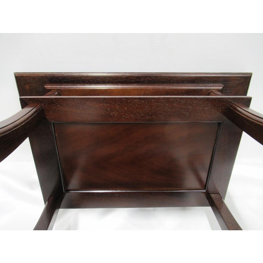 川本仏壇店】「総無垢 鉄刀木製 経机 巾48.5cm/16号」天然木 川本仏壇店】「総無垢 鉄刀木製 経机 巾48.5cm/16号」天然木
