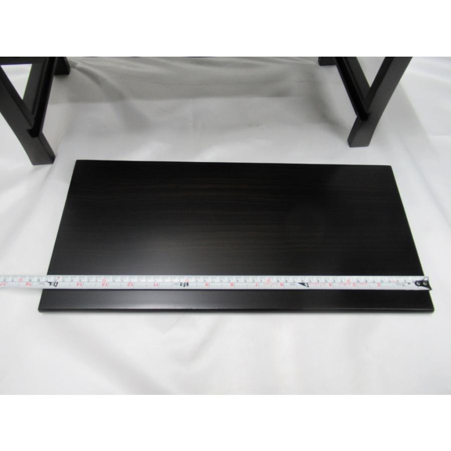 川本仏壇店「黒檀製 折畳み式 棚板付 経机 巾56cm/筆返し無垢/足 川本仏壇店「黒檀製 折畳み式 棚板付 経机 巾56cm/筆返し無垢/足