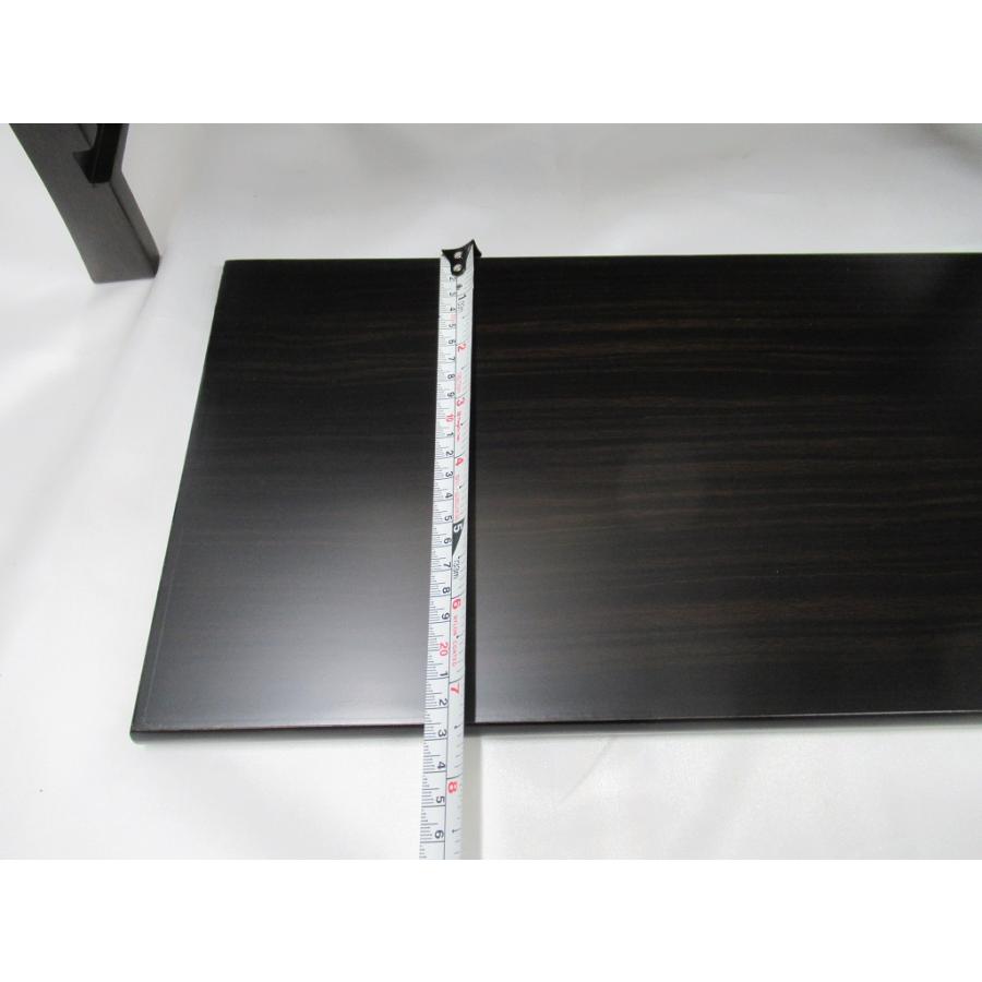 川本仏壇店「黒檀製 折畳み式 棚板付 経机 巾56cm/筆返し無垢/足 川本仏壇店「黒檀製 折畳み式 棚板付 経机 巾56cm/筆返し無垢/足